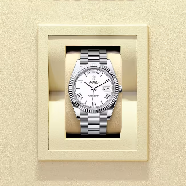 デイデイト 40 | オイスター、40 mm、プラチナ  リファレンス 228236-0010