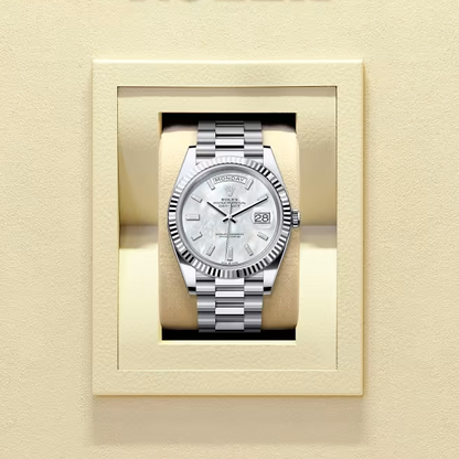 デイデイト 40 | オイスター、40 mm、プラチナ  リファレンス 228236-0026