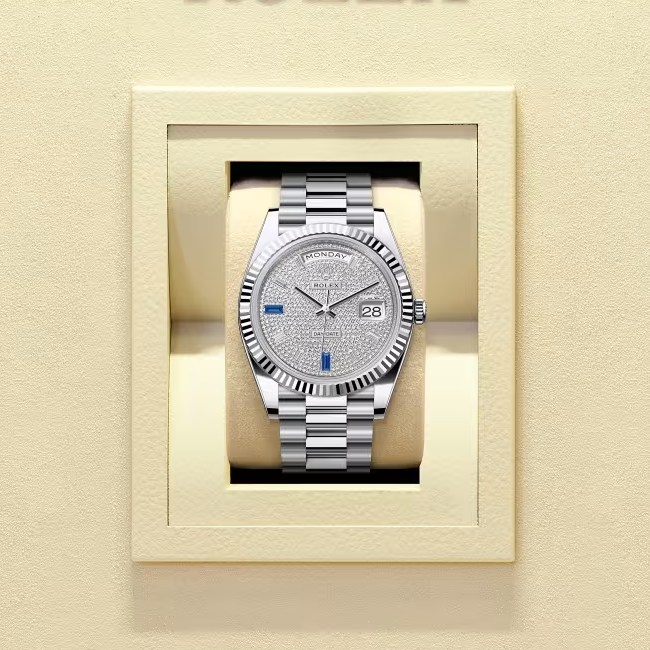 デイデイト 40 | オイスター、40 mm、プラチナ  リファレンス 228236-0009