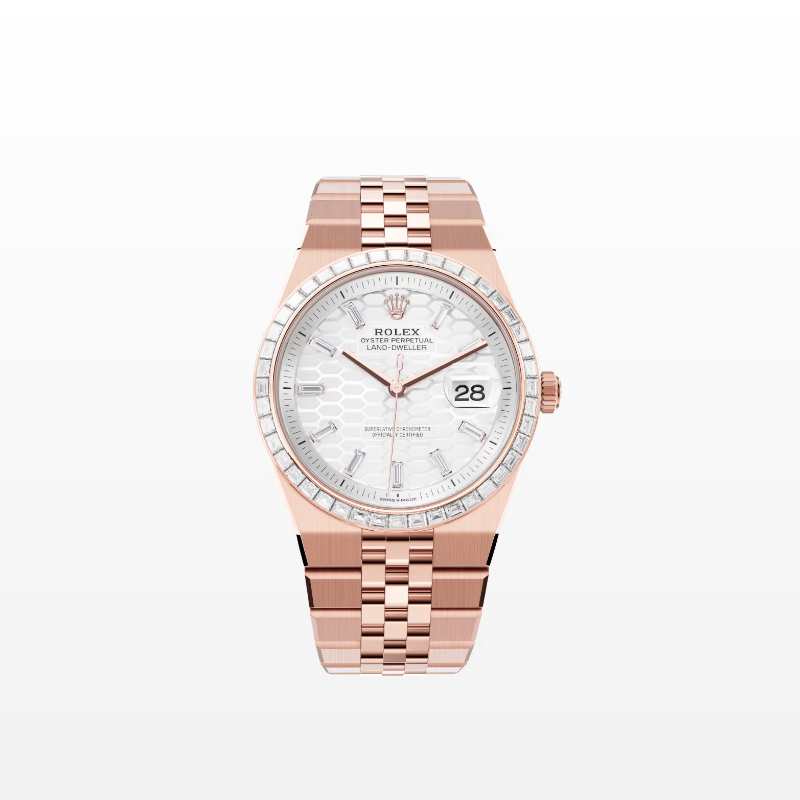 ロレックス ランドドゥエラー 36  オイスター、36 mm、エバーローズゴールド、ダイヤモンド  リファレンス m127285tbr-0002