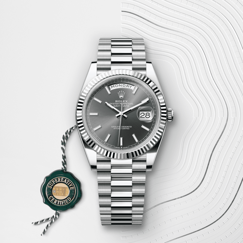 デイデイト 40 | オイスター、40 mm、プラチナ  リファレンス 228236-0013