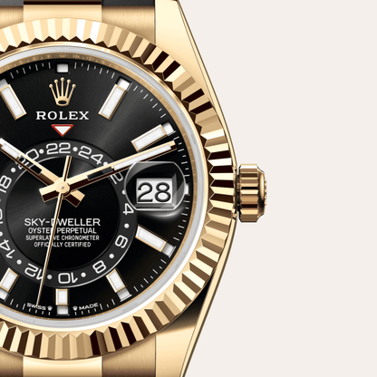 ロレックス スカイドゥエラー  オイスター、42 mm、イエローゴールド  リファレンス m336238-0002