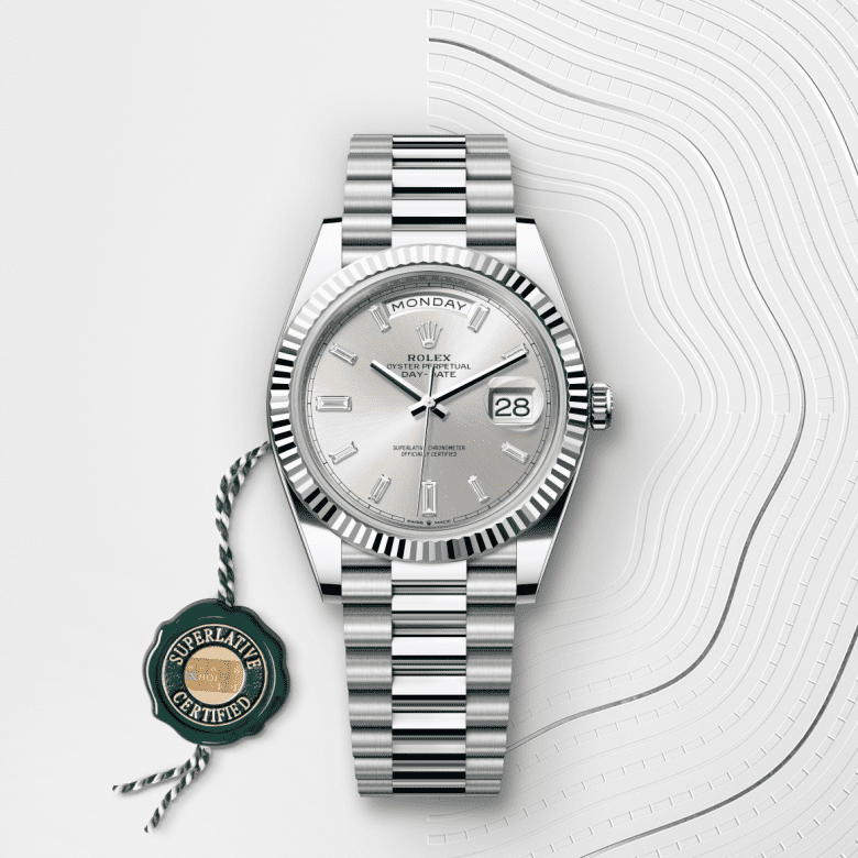 Day-Date 40 | Oyster, 40 mm, platinum  Reference 228236-0002