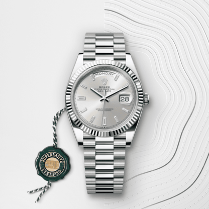 Day-Date 40 | Oyster, 40 mm, platinum  Reference 228236-0002