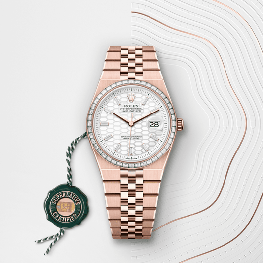 ロレックス ランドドゥエラー 36  オイスター、36 mm、エバーローズゴールド、ダイヤモンド  リファレンス m127285tbr-0002